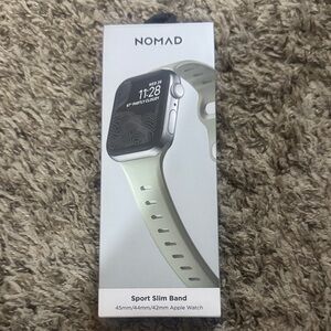 Nomad Sport Slim Band for Apple Watch - Silver and Light Cream